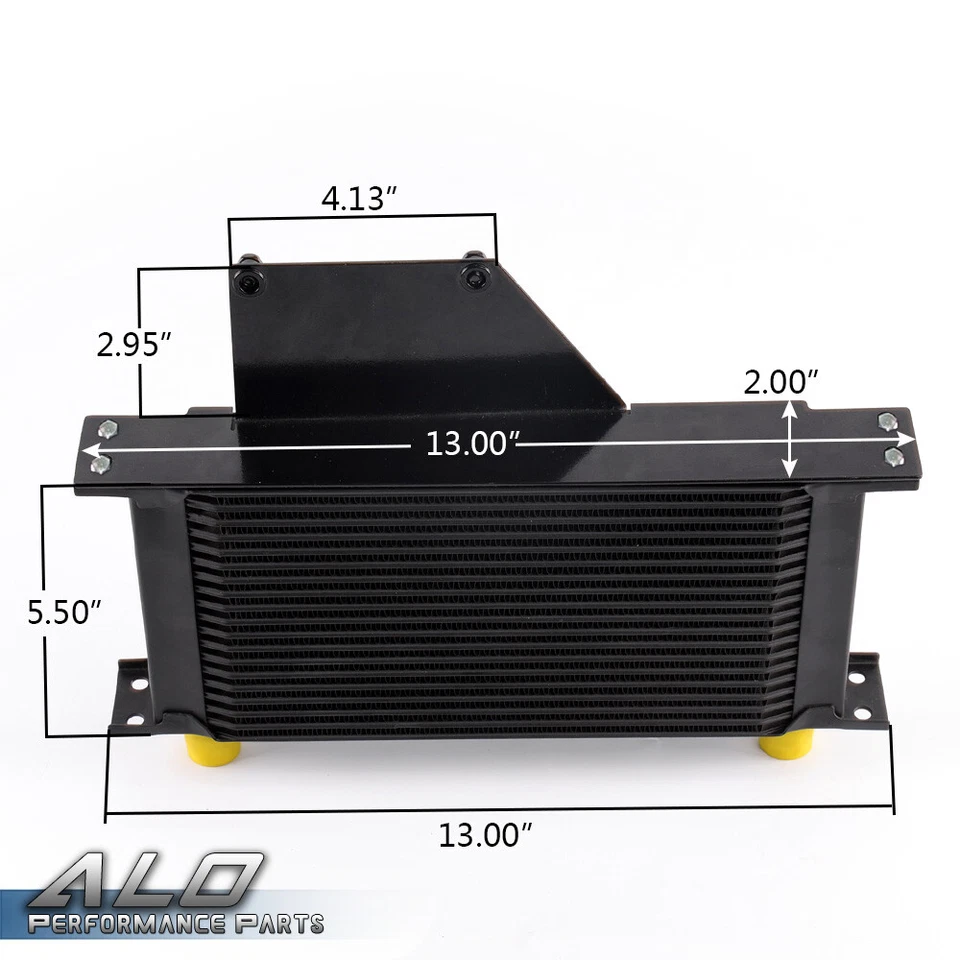 Ajuste para Subaru Impreza WRX/STi 2001-2005 19 filas AN10 enfriador de aceite de motor de aluminio Foto 2 de 4