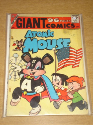 GIANT COMICS #1 VG+ (4.5) CHARLTON COMICS ATOMIC MOUSE JUNE 1957