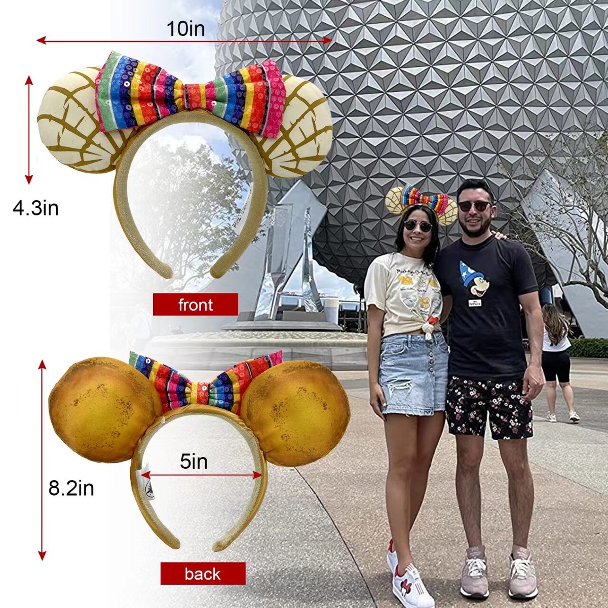 Sweet Bread Pan Dulce Concha Minnie Ears Disney Parks Ears
