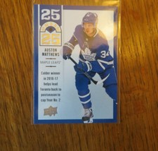 2018-19 Upper Deck 25 Under 25  Auston Matthews Toronto Maple Leafs #U25-25