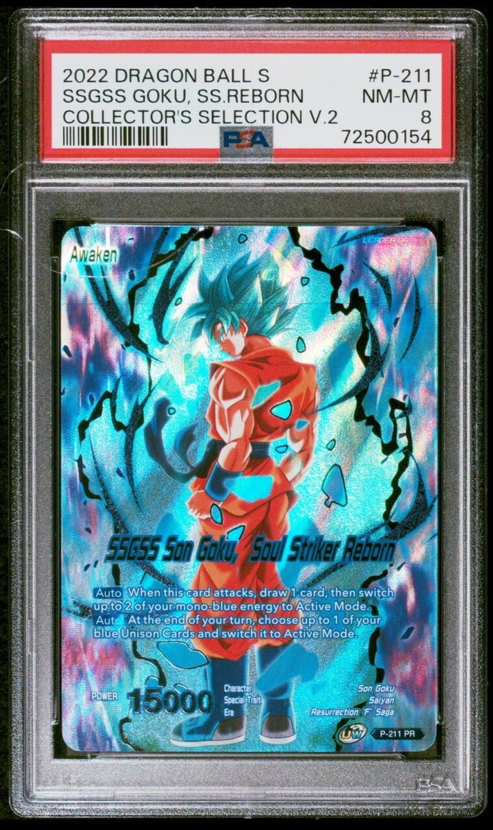 PSA 8 SSGSS Son Goku Soul Striker Reborn Collector's