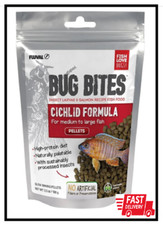 Bug Bites Cichlid Fish Food, Pellets for Medium to Large Sized Fish, 3.53 Oz., A