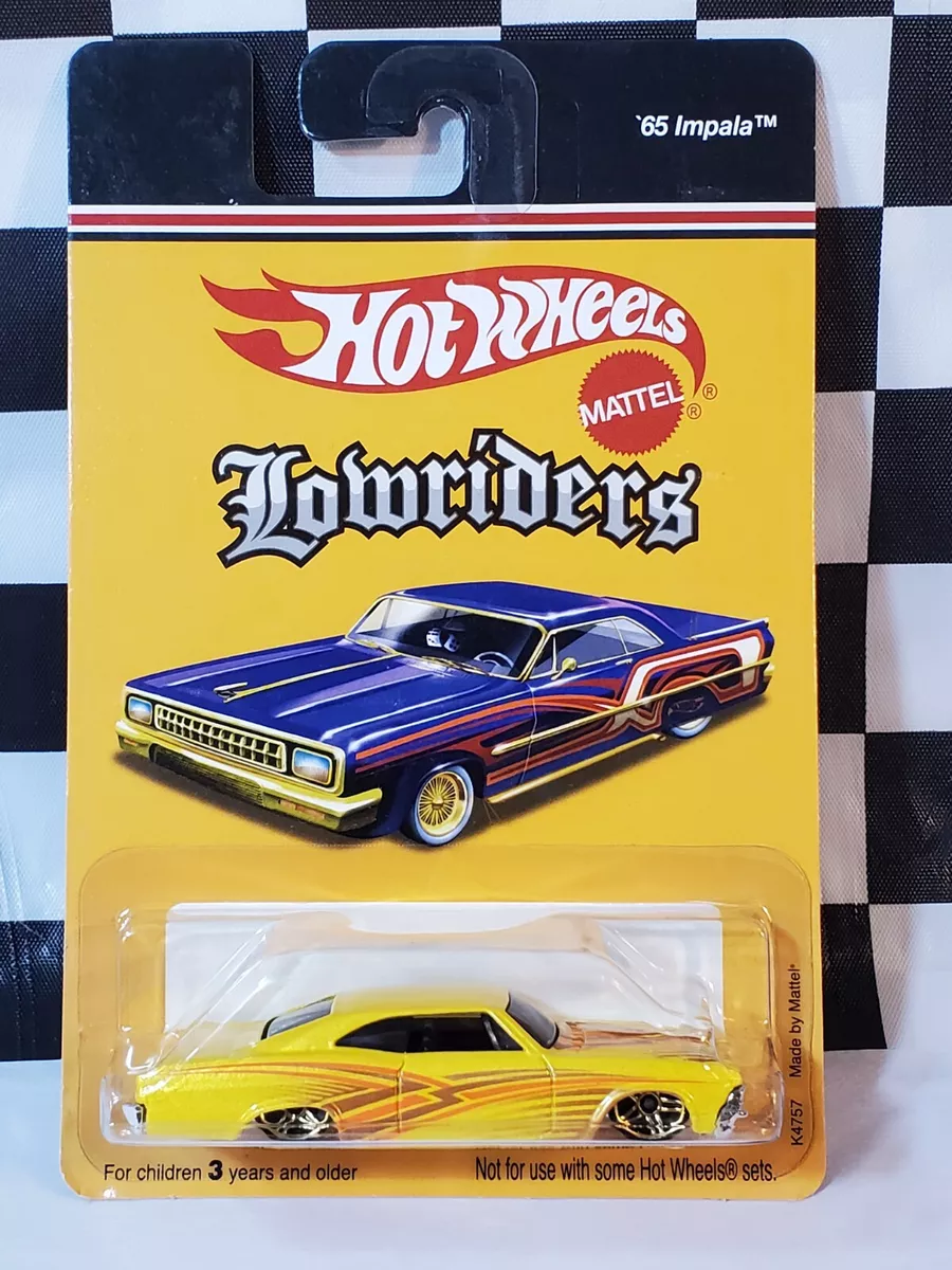 Hot Wheels '65 Chevy Chevrolet Impala Yellow Orange 2006 Lowriders NIP VHTF  Pr5