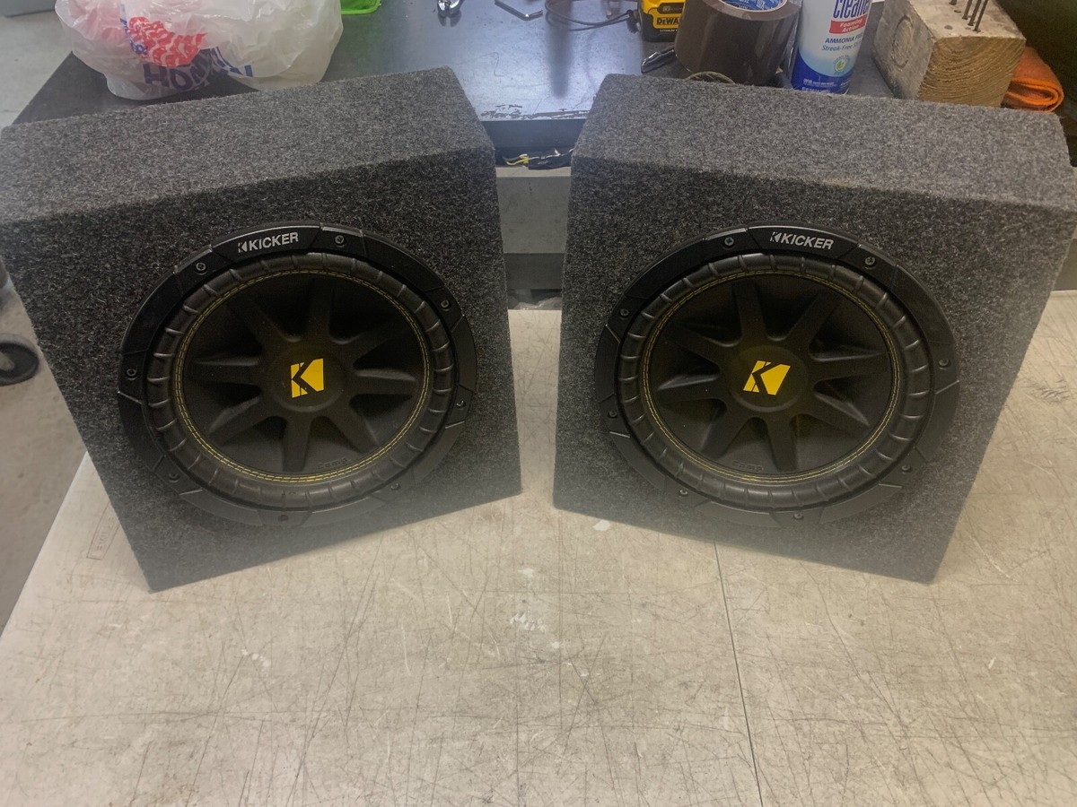 2 Kicker 10C104 Comp 10 Inch Subwoofers In Boxes 4 Ohm 300 Watts