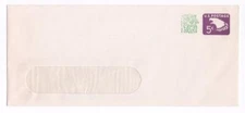 Postal cover, Scott #553, 1968, #10 window envelope, unused