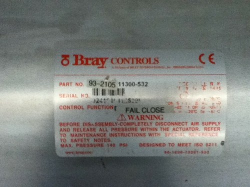 Bray 93-2105 Federrückstellung pneumatischer Antrieb  - Bild 5 von 5