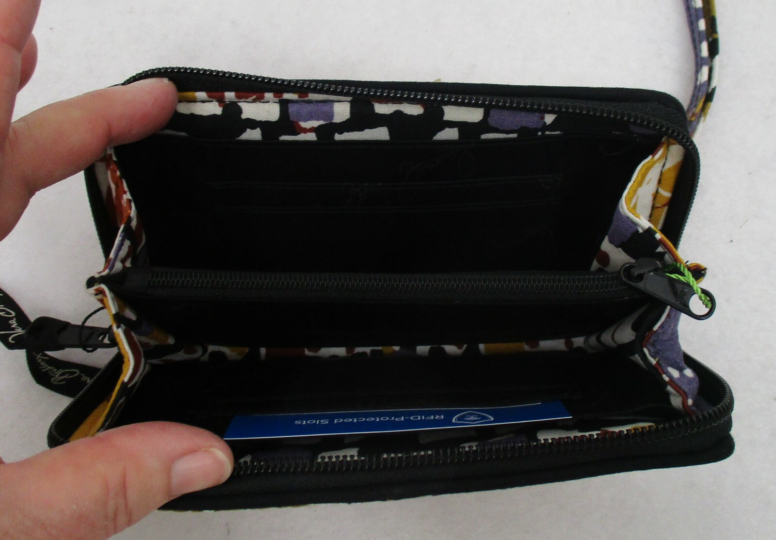 Vera Bradley RFID Grab & Go Wristlet Painted Feathers NWT eBay