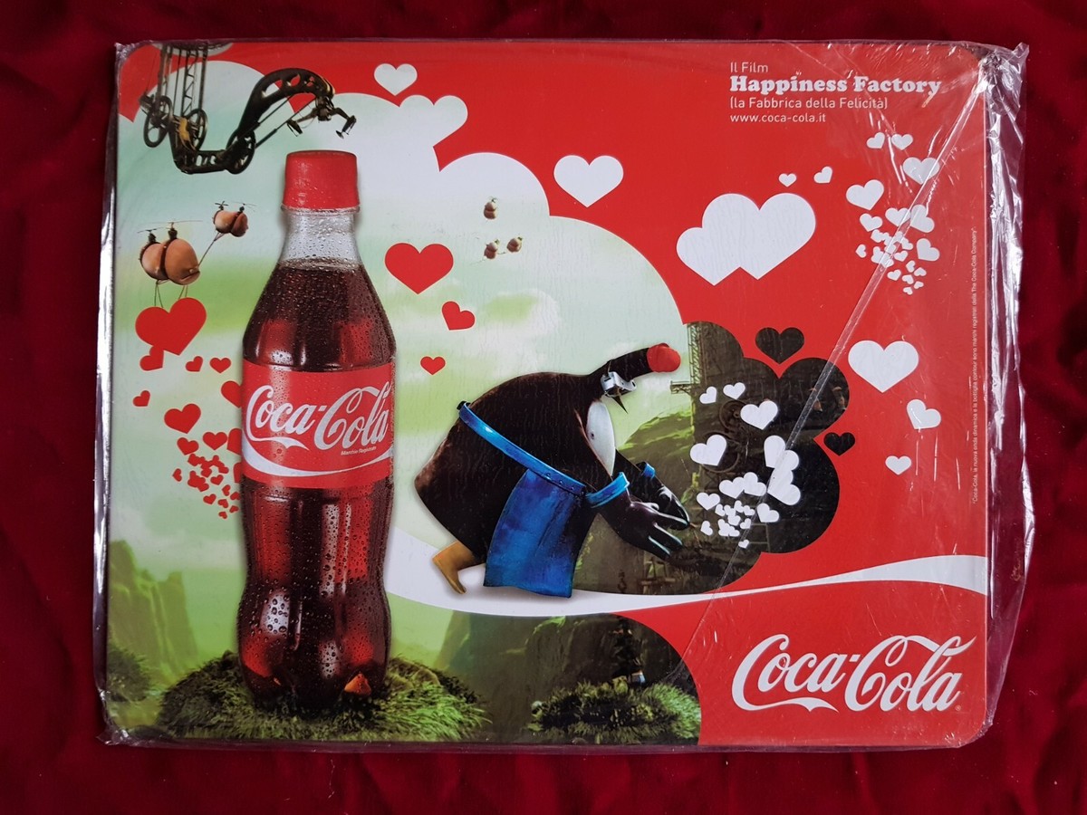COCA COLA RARO SOTTOPIATTO IN METALLO RETRO SUGHERO CM 28X36