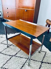 MID CENTURY Danish modern design serving cart- bar trolley