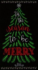 Timeless Treasures Holiday C5184 Be Merry 24" Panel COTTON FABRIC