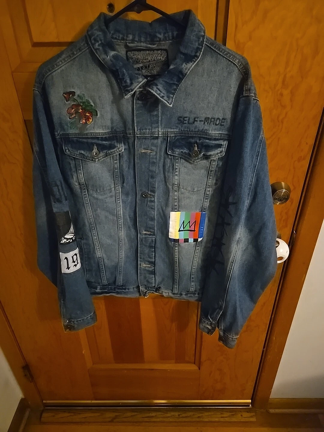 Brooklyn Cloth Self Made Retro 90s Denim Jean Jacket Mens XL