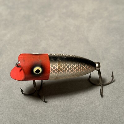 heddon baby lucky 13 Vintage fishing lure Silver Scale | eBay