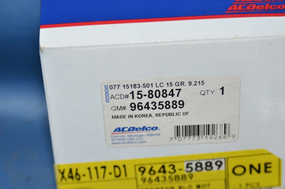 Резистор двигателя вентилятора кондиционера Chevy Aveo Aveo5 GM 96435889 OEM Pontiac G3 новый из старых запасов 04–11 годов выпуска - Изображение 4 из 4