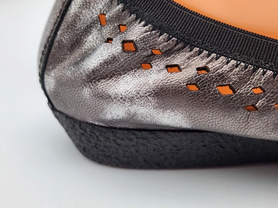 🔥Taos Untold Cuero Corte Láser Ballet Cuña Zapatos Planos Mujer Talla 39, 8.5 🔥 Foto 3 de 4