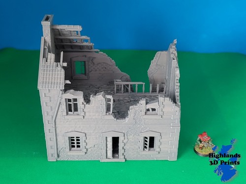 FrenchTownhouse Ruins 28/20/15/10 mm seconda guerra mondiale giochi da tavolo scatter terreno - Foto 4 di 9