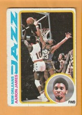 Aaron James New Orleans Jazz 1978-79 Topps #52 Grambling Tigers Poor Condition