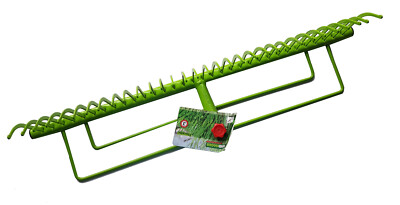 Windhager Parkrechen Aufsatz Gartenrechen 32 Zinken Metall grün ohne Stiel 12222