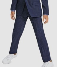 Michael Kors Boy's Blue Birdseye Classic-Fit Suit Separate Pants Size 18R