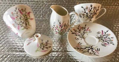 Kaffee- und Kuchen-Service, handbemalt von Marie Herbst-Hunkeler, Luzern