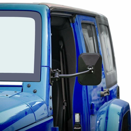 Door Off Mirrors Rear View Quick Release for 1997-2017 Jeep Wrangler TJ JK JKU