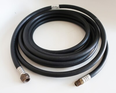 12 FT FLEX-TECH 5/16'' LP GAS HOSE, MAX 350 PSI, 5/8'' FEM, 3/8'' MALE, MADE IN USA