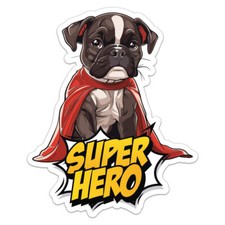 Boxer Dog Vinyl Decal Waterproof Car Bumper Sticker