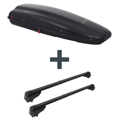 Dachbox G3 Arjes 480 + Dachträger G3 Clop infinity für Citroen C5 Aircross Typ A