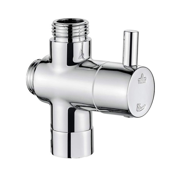 "Umschaltventil G1/2\" Messing Chrom 3 Wege Duschumschalter 8KG Hochdruck Ibergrif"-image