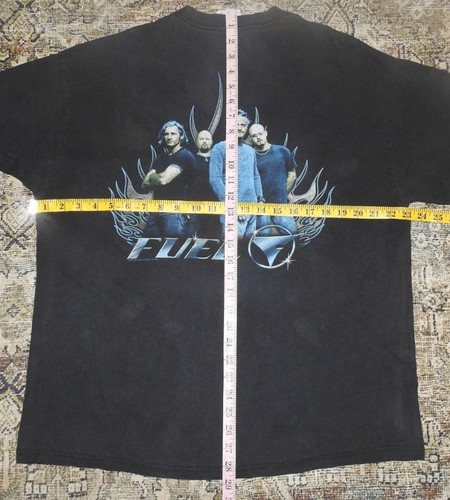 T-shirt maglietta vintage Y2K Fuel Band doppia faccia fascia manica corta uomo taglia XL - Foto 7 di 7