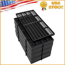 6/12/18-Pack Waterproof Plastic Pallets, 23.6"x11.8"x1.18", for Garage Basement