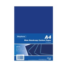 Stephens Blue A4 Handcopy Carbon Paper Pk 10