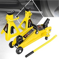 Pm Performotor Low Profile Hydraulic Trolley Servicefloor Jack Combo Yellow