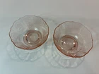 2 AMER SWEETHEART  PINK DEPRESSION 3 3/4" FOOTED SHERBET MACBETH-EVANS   1930’s