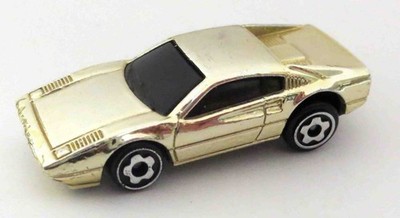 Mattel Hot Wheels Ferrari 308 GTB/GTS 1986 chroma mini micro Racers verchromt