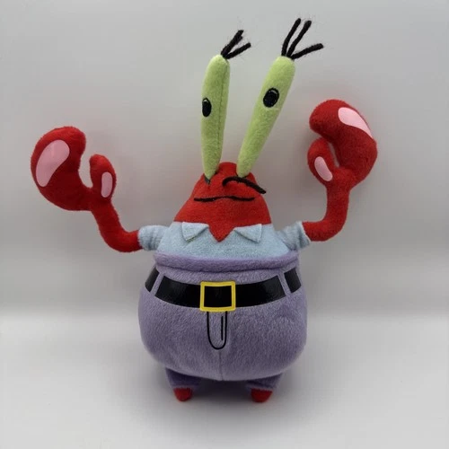Ty Beanie Vtg 2012 MR. KRABS the Crab 8" SpongeBob Squarepants Plush Toy Nick