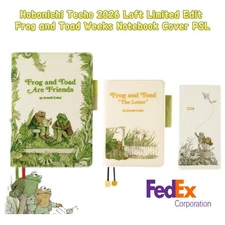 Hobonichi Techo 2026 Loft Limited  Frog and Toad Weeks Notebook Cover Duty Paid