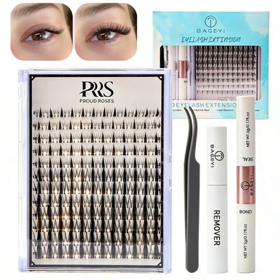 144x Fairy Lash Clusters Kit DIY Wimpern Extension Set (8, 10, 12, 14, 16, 18mm)