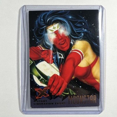 Marvel X-Men 1995 Fleer Ultra Card With Top Loader #83 Moonstar