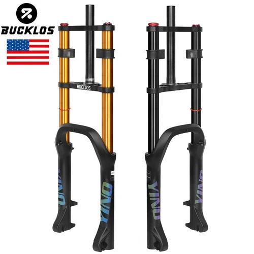 BUCKLOS 20 inch 4.0 Fat Tire E-Bike Air Suspension Fork 180mm Travel Front Forks