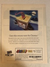 1998 Blockbuster Video Vintage Print Ad Advertisement pa42
