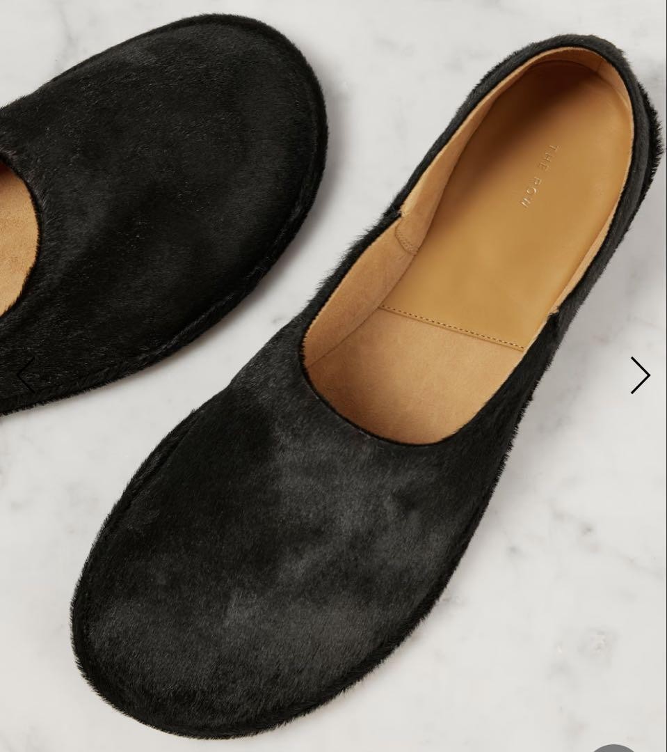 Scarpe Donna 6.0US THE ROW Canal Slip On Capelli Polpaccio Pony Edizione Limitata VHTF Popu