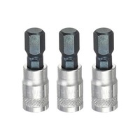 "3Pcs H8 1/4\" Antrieb 1.5\" LäNge S2 Stahl Bit CR-V Stecknuss FüR Hex"