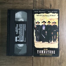 Hollywood Pictures Tombstone VHS NTSC R Kurt Russell Western 1993