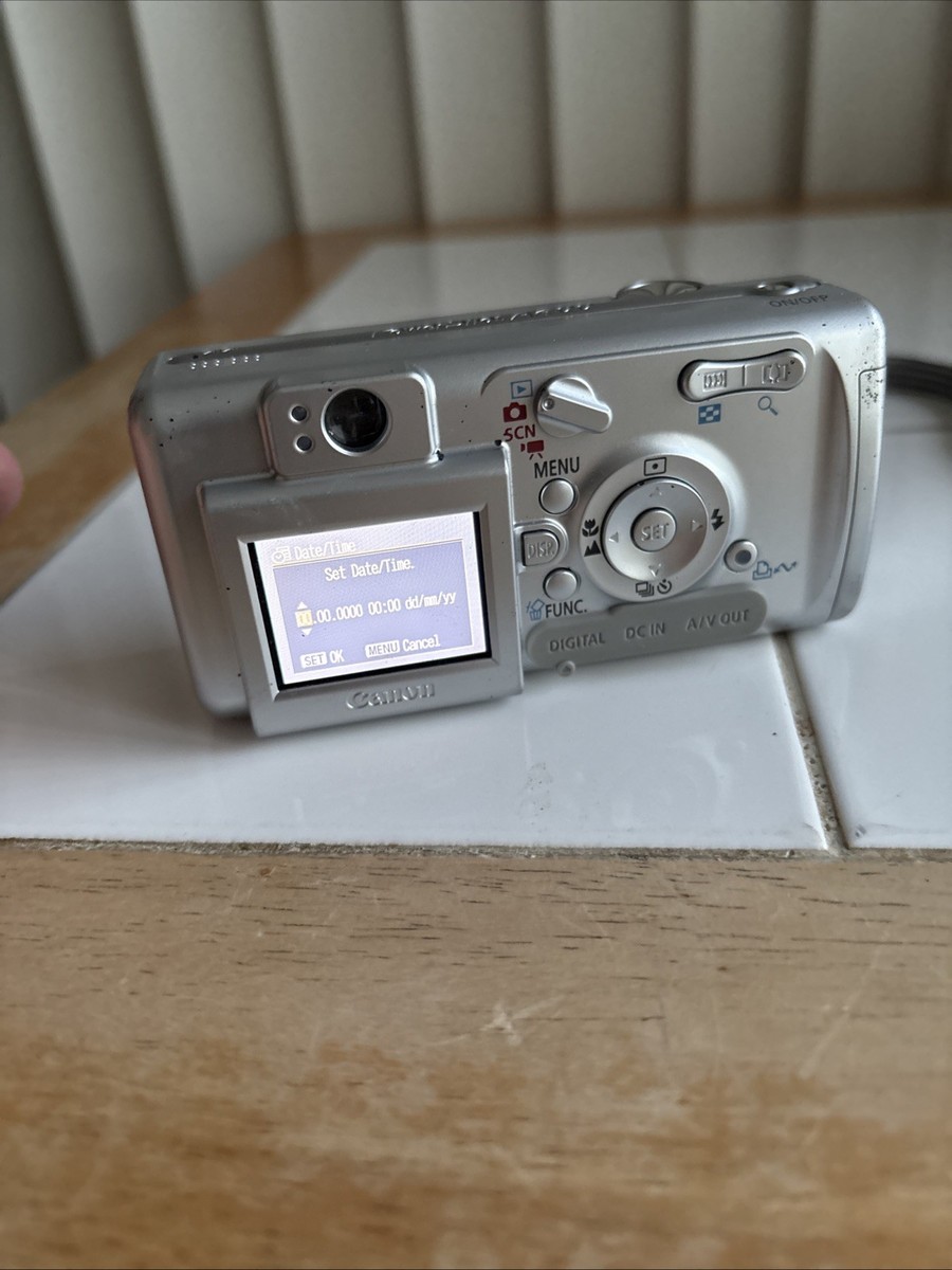 Canon PowerShot A400 3.2MP Compact Digital Silver Camera Tested | eBay