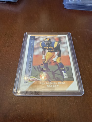 #ad 1991 Pacific Michael Stewart #261 Autograph $4.38
