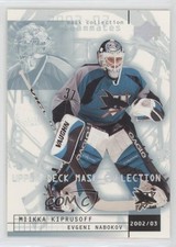 2002 Upper Deck Mask Collection Teammates Evgeni Nabokov Miikka Kiprusoff 0m8e