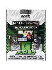 2025 LEAF OPTICHROME NFL FOOTBALL HOBBY JUMBO BOX - NEW - FREE SHIPPING 🔥🔥🔥