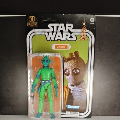 Star Wars The Black Series Greedo  6'' 50th Anniversary Amazon Exclusive Mint 