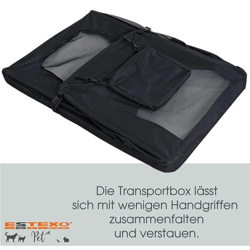 Hundetransportbox Hundetasche faltbare Transportbox Kleintiertasche Autobox Box - Bild 3 von 4