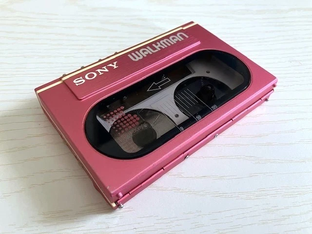Sony Walkman WM-20 Pink Portable Cassette Player Vintage Working